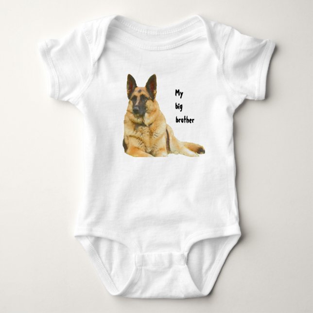 Black & Tan German Shepherd Brother/Sister T Shirt (Framsida)