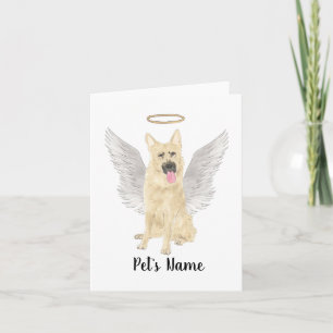 Black & Tan German Shepherd Sympathy Memorial Kort