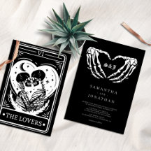 Black Tarot Goth Bröllop