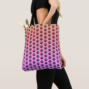 Black Tass avtryck Ro Guld Rosa Glittery Ombre Tygkasse
