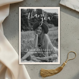 Black Tassel Senior Photo High School Graduation  Tack Kort