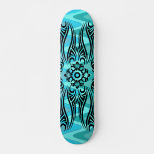 Black Tattoo Tribal 1 Sydsjön Old School Skateboard Bräda 18 Cm