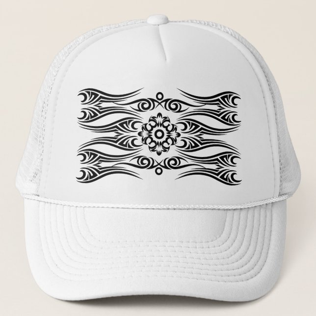 Black Tattoo Tribal 1 Truckerkeps (Framsida)