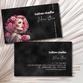 Black tattostudio visitkort