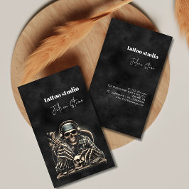 Black tattostudio visitkort