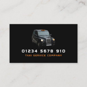 Black Taxi Cab, Pris lista Visitkort