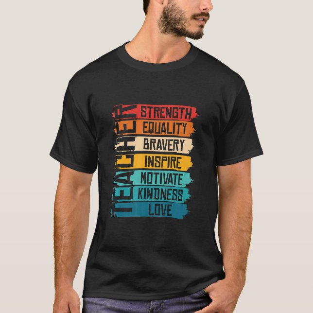 Black Teacher Educator African Black Hist T Shirt (Framsida)