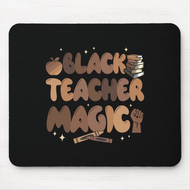 Black Teacher History Magic Education Melanin Afro Musmatta (Framsidan)