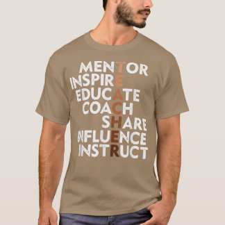 Black Teacher Inspiration Melanin African American T Shirt