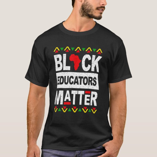 Black Teacher Magic African American Black History T Shirt (Framsida)