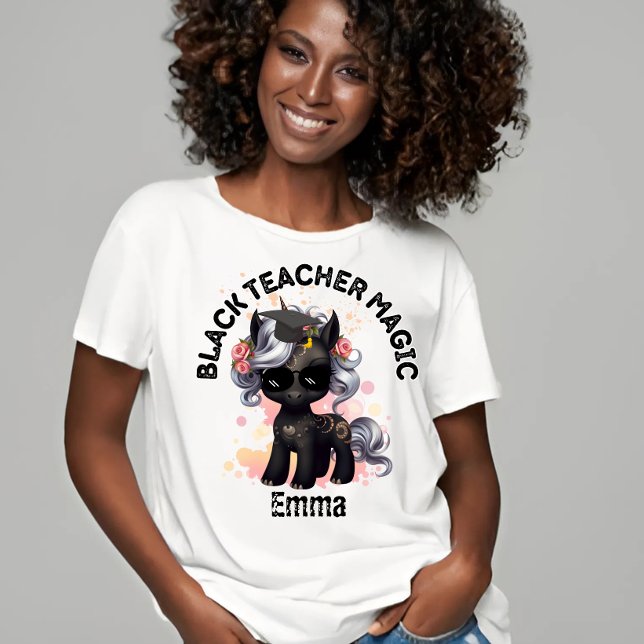 Black Teacher Magic T Shirt (Skapare uppladdad)