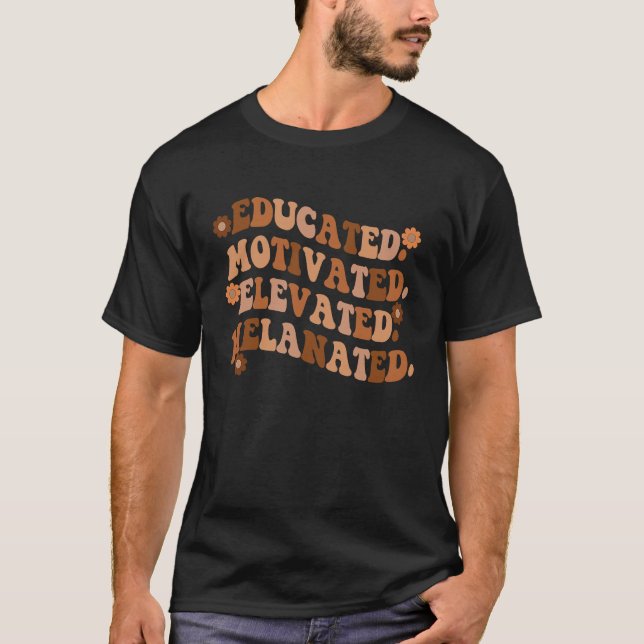 Black Teacher Magic Teacher Black History Månad 1 T Shirt (Framsida)