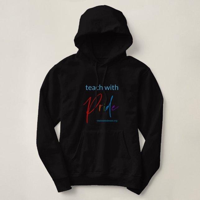 Black Teacher Pride Hoodie T Shirt (Design framsida)