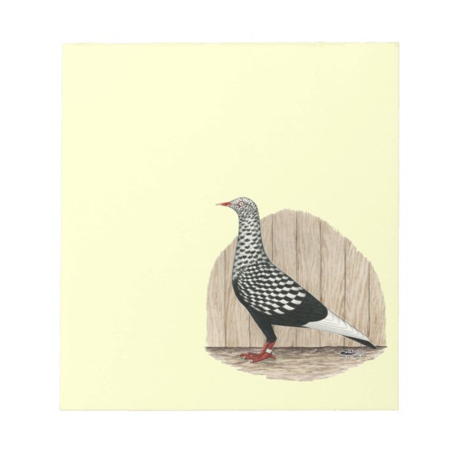 Black Teager Pigeon Anteckningsblock (Framsida)
