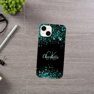 Black teal grönt glitter namn