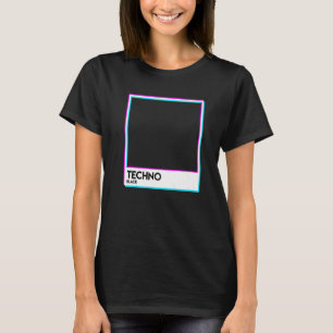 Black Techno Music EDM Electro Deep House T Shirt