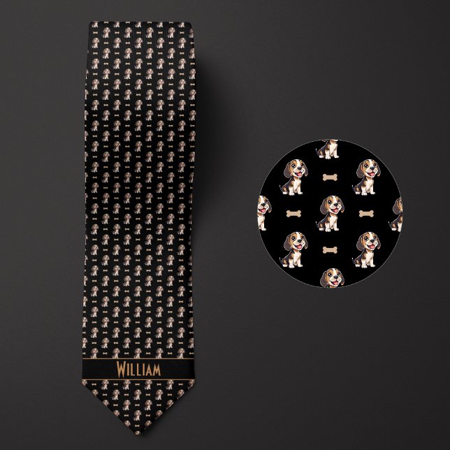 Black Tecknad Beagle Slips (Skapare uppladdad)