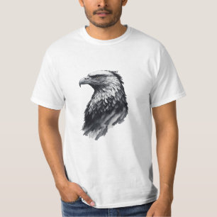 Bläck teckning Eagle T Shirt