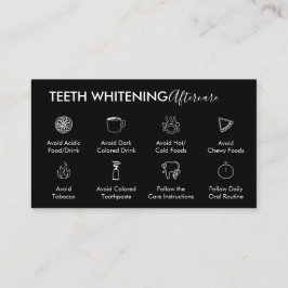 Black Teeth Whitening Aftercare Tips Visitkort