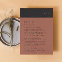 Black Terracotta Rand Monogram-inkvartering