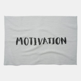 Black Text Kitchen Towel Kökshandduk