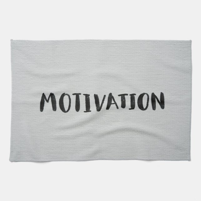 Black Text Kitchen Towel Kökshandduk (Horisontell)