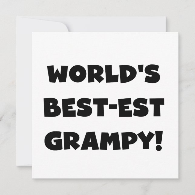 Black Text World's Bästa Grampy-gåvor (Framsida)