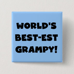 Black Text World's Bästa Grampy-gåvor Knapp