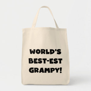 Black Text World's Bästa Grampy-gåvor Tygkasse