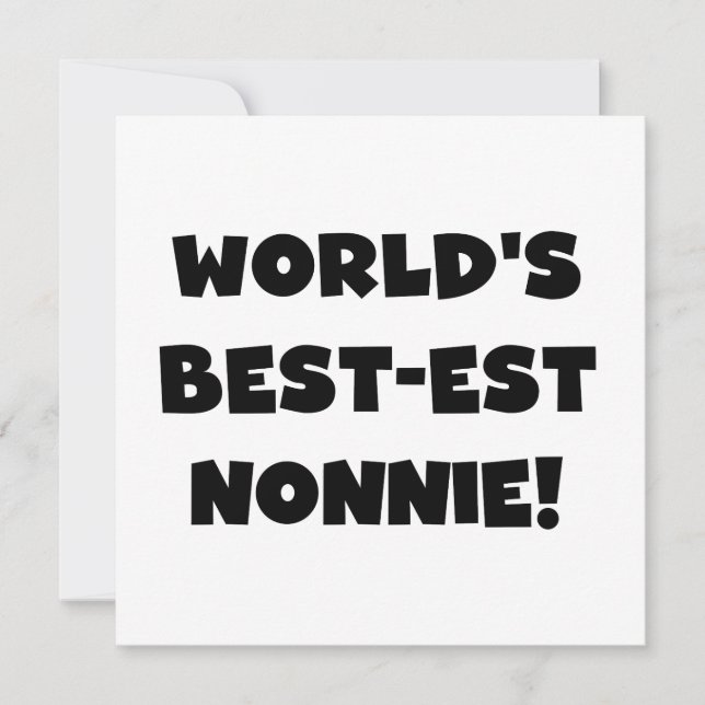Black Text World's Best Nonnie Gifts (Framsida)