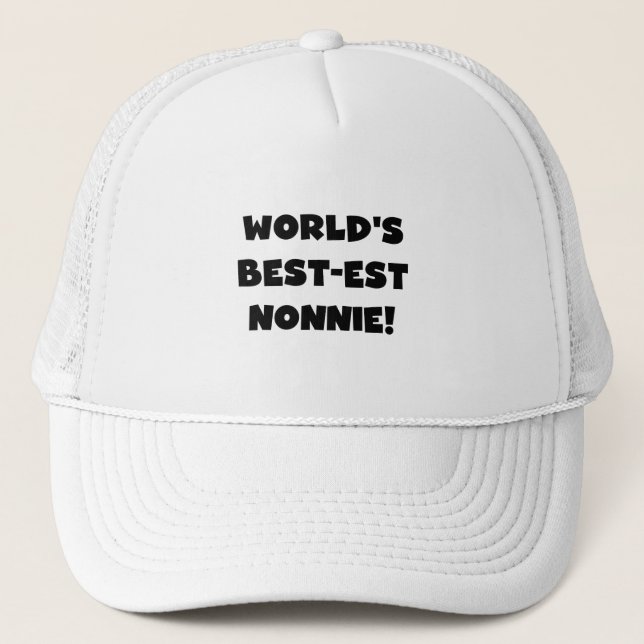 Black Text World's Best Nonnie Gifts Keps (Framsida)