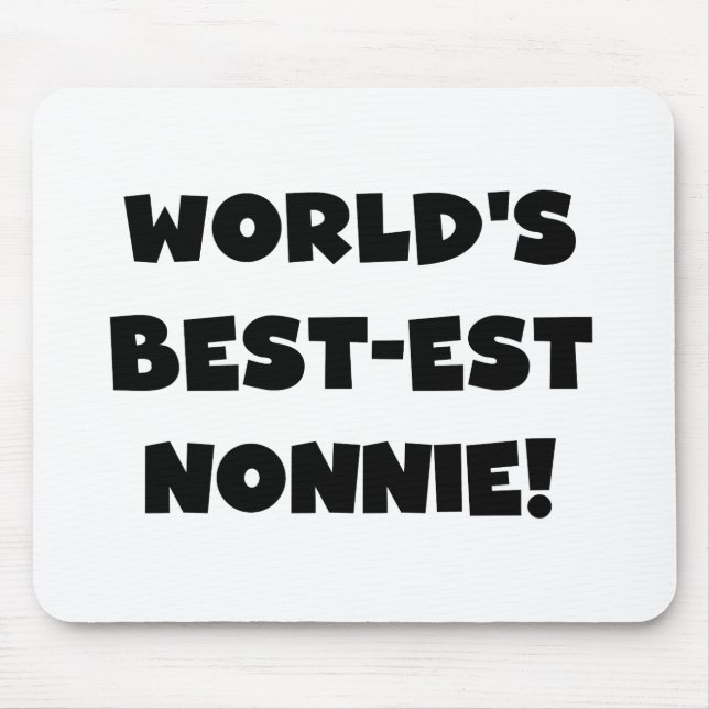 Black Text World's Best Nonnie Gifts Musmatta (Framsidan)