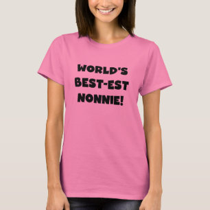 Black Text World's Best Nonnie Gifts Tröja