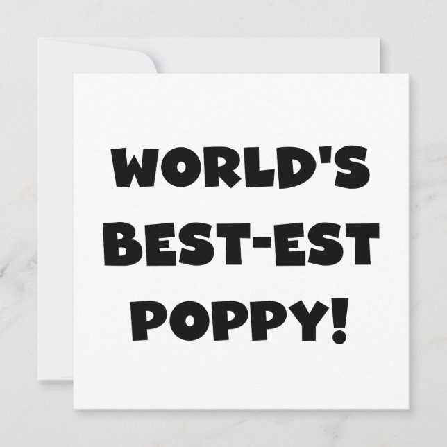Black Text World's Best Poppy Gifts (Framsida)