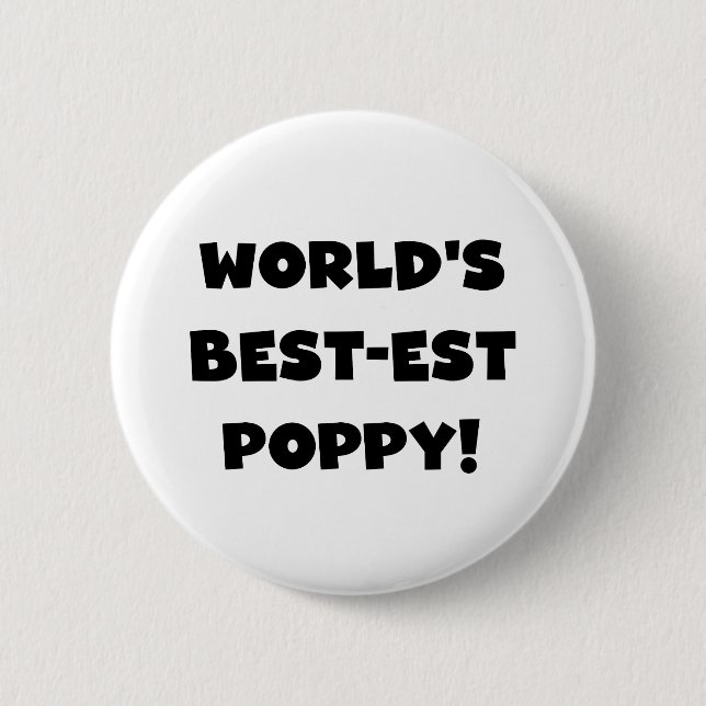 Black Text World's Best Poppy Gifts Knapp (Framsida)