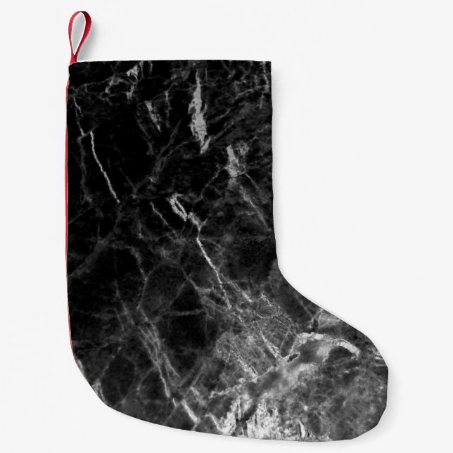 Black texture background stone liten julstrumpa (Framsidan)