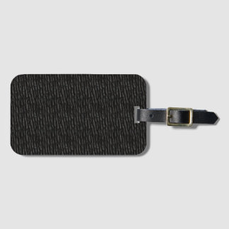 Black Textured Faux Black Leather Bagagebricka