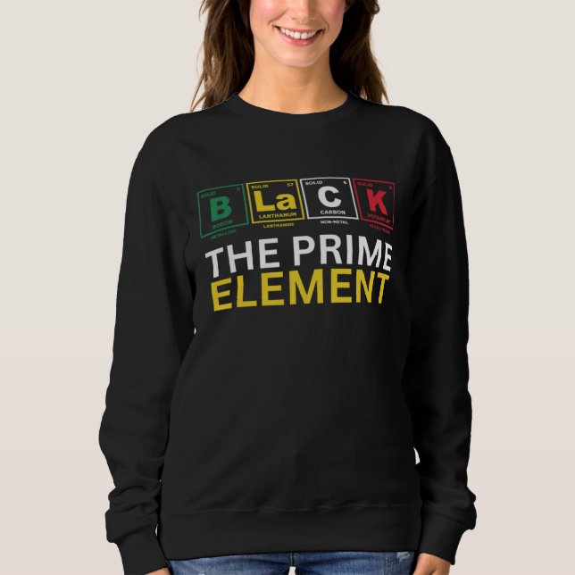 Black The Prime Element, Black History Month, Peri T Shirt (Framsida)
