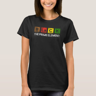 Black The Prime Element Periodic Table Black Histo T Shirt