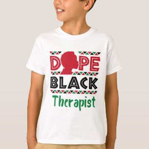 Black Therapist Mental Health Psychology Counselin T Shirt