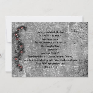 Black Thorn Ro Goth Bröllop Inbjudningar