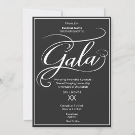 Black Tie Business Gala Invitation Inbjudningar