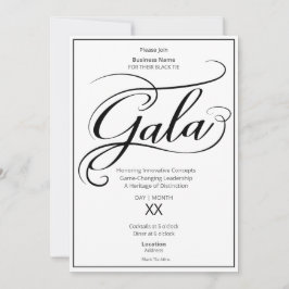 Black Tie Business Gala Invitation Inbjudningar
