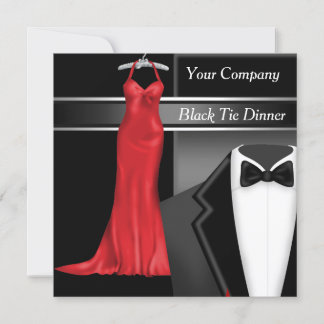 Black Tie Corporate Dinner Party Inbjudningar