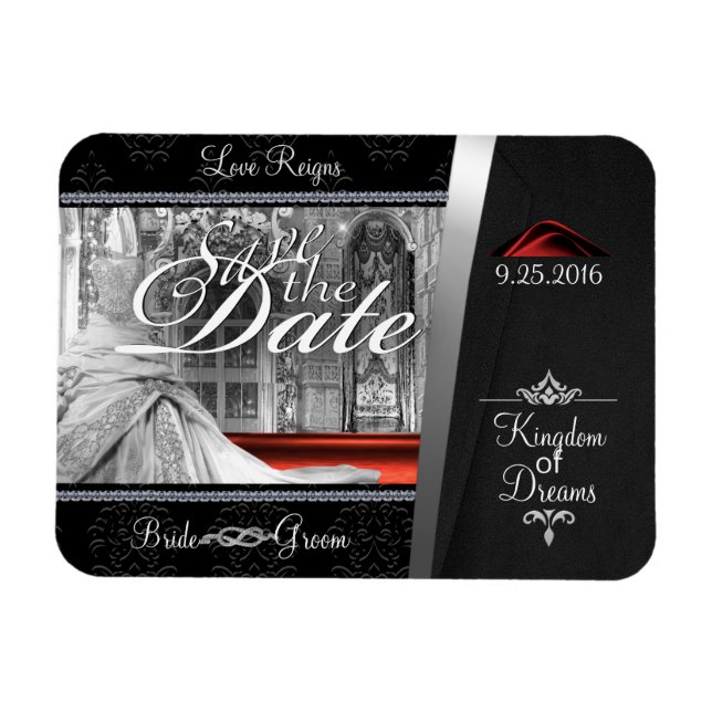 Black Tie Diamond Spara datum magneter (Horisontell)