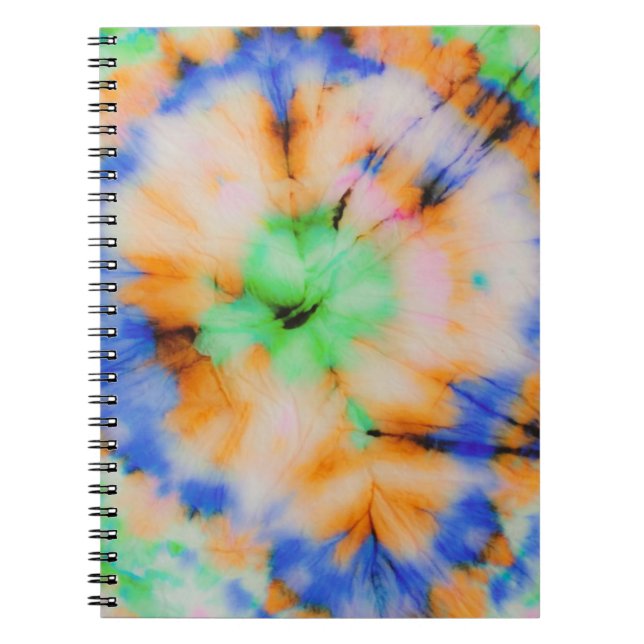 Black Tie Dye, Grungy Vintage. Anteckningsbok (Framsidan)