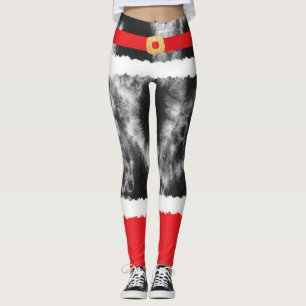 Black Tie Dye Jultomten Costume jul Leggings