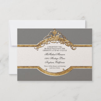 Black Tie Elegance 2, Golden Wedding Reception Inbjudningar