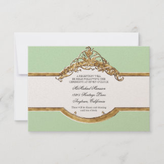 Black Tie Elegance 2, Golden Wedding Reception Inbjudningar