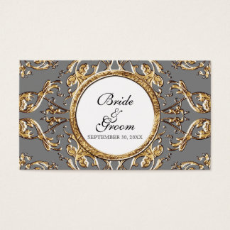 Black Tie Elegance 2 - Märkre för bröllopsfavorite Visitkort